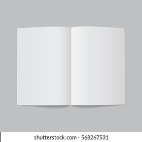 Folded White Paper Sheet - Stock Vector.