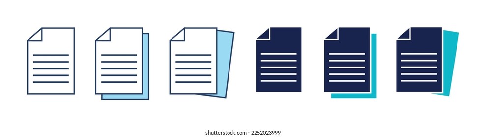 folded written paper icon in different style vector illustration. two colored and black folded written paper vector icons designed in filled, outline, line and stroke style can be used for web. 10 eps