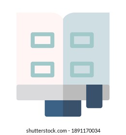 folder album icon logo or illsutration. perfect use for web, mobile app, pattern, design etc.