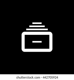 Folder archive. Cabinet. Drawer. Isolated minimal single flat icon. One of a set of linear web icons. Line vector icon for websites and mobile minimalistic flat design.