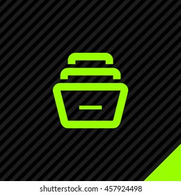 Folder archive. Cabinet. Drawer. Isolated minimal single flat icon. One of a set of linear web icons. Line vector icon for websites and mobile minimalistic flat design.