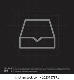 Folder archive icon - Black Creative Background
