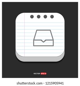 Folder archive icon - Free vector icon