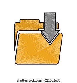 folder with arrow download