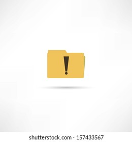 folder attention icon