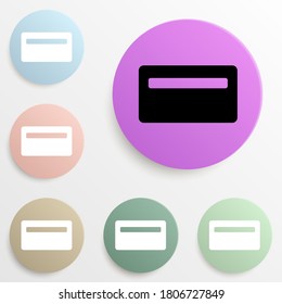 folder badge color set. Simple glyph, flat vector of web icons for ui and ux, website or mobile application