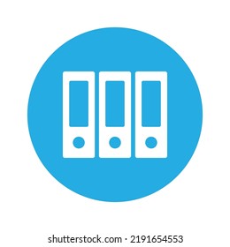 folder binder office business icon vector