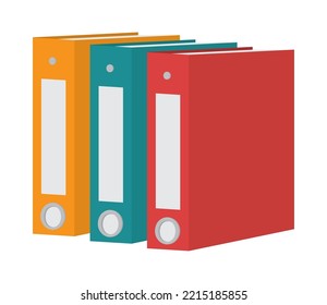 folder binders icon on white background