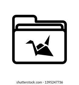 Folder black copy cloud Icon , vector