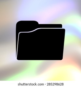 folder black vector icon