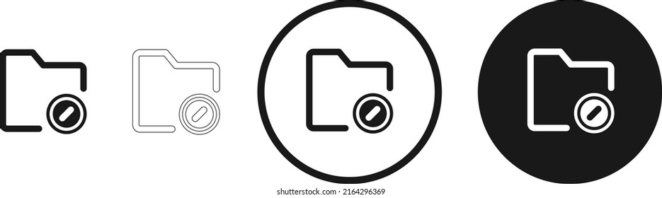 folder block icon . web icon set . icons collection flat. Simple vector illustration.