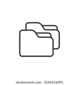 Icono de cuadro de carpeta Marca de símbolo en estilo relleno