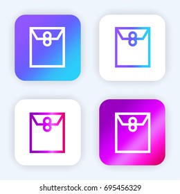 Folder bright purple and blue gradient app icon