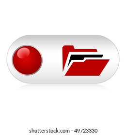 Folder button.Vector.