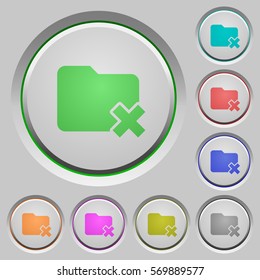Folder cancel color icons on sunk push buttons