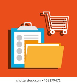 folder clipboard web icon vector illustration graphic