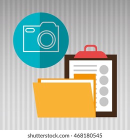 folder clipboard web icon vector illustration graphic