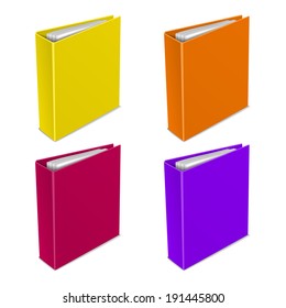 folder color vector icon organizing graphic