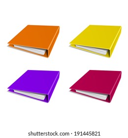 folder color vector icon organizing graphic