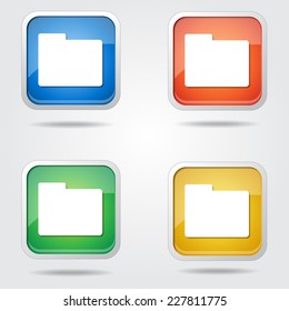 Folder Colorful Vector Icon Design
