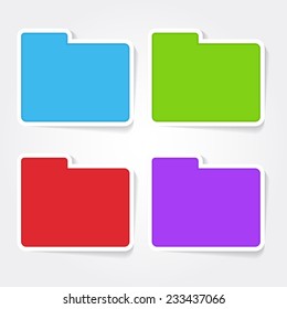Folder Colorful Vector Icon Design