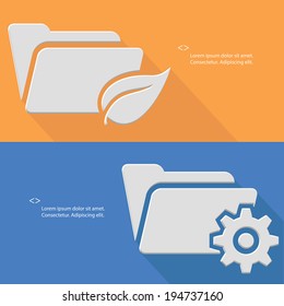 Folder concept,vector
