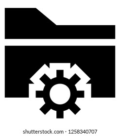 Folder configuration glyph icon