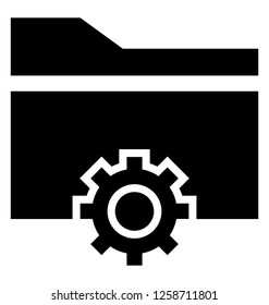 Folder configuration glyph icon