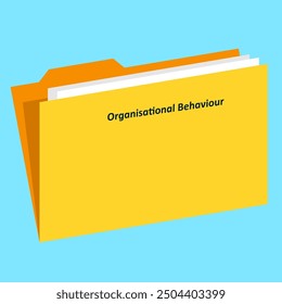 A folder containing papers related to the subject Organizational Behavior.