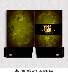 Folder Corporate identity Menu Restaurant Background coffee beans