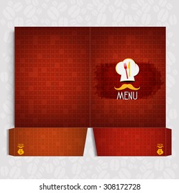 Folder Corporate identity Menu Restaurant Background coffee beans