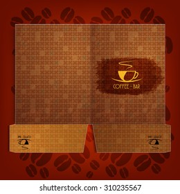 Folder Corporate identity Menu Restaurant Background coffee beans