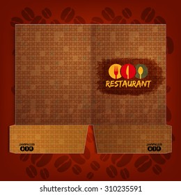 Folder Corporate identity Menu Restaurant Background coffee beans