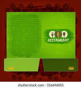 Folder Corporate identity Menu Restaurant Background coffee beans