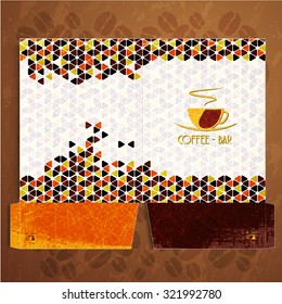 Folder Corporate identity Menu Restaurant Background coffee beans