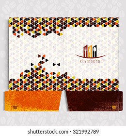 Folder Corporate identity Menu Restaurant Background coffee beans