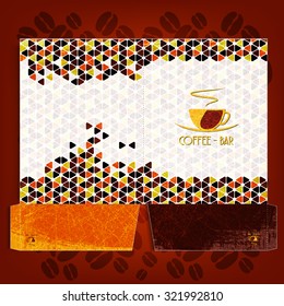 Folder Corporate identity Menu Restaurant Background coffee beans