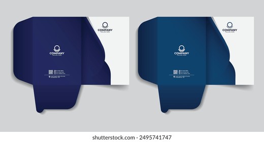 Carpeta, Carpeta de documento, Plantilla de papelería, diseño de portada de informe. Plantilla de diseño de carpeta de presentación de negocios Corporativa simple mínima, diseño de Plantilla de papelería
