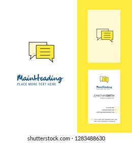 Folder Creative Logo and business card. vertical Design Vector