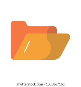 folder data file flat style icon vector illustration design