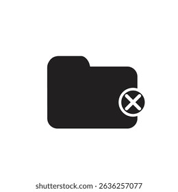 folder delete throw style icon