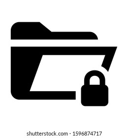 folder denied icon isolated sign symbol vector illustration - high quality black style vector icons
