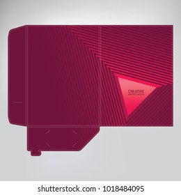 
Folder design, cover for catalogue, brochures, layout for placement of photos and text, modern geometric design