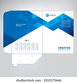 Folder design, cover for catalogue, brochures, layout for placement of photos and text, modern geometric design