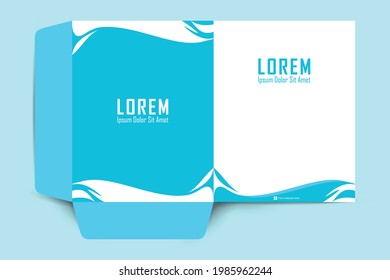 Folder design, cover for catalogue, brochures, layout for placement of photos and text, modern geometric design. Element of stationery. corporate identity template with modern , Branding Template