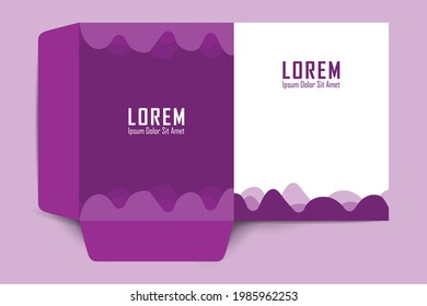 Diseño de carpetas, portada para catálogo, folletos, disposición para colocación de fotos y textos, diseño geométrico moderno. Elemento de papel. plantilla de identidad corporativa con plantilla de marca moderna,