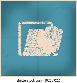 Folder design on old paper background,vector