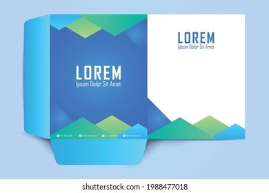 Folder Design Presentation Folder Template Cover Stock Vector (Royalty ...