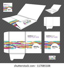 Folder design template.