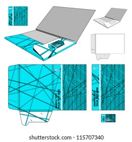  Folder design template. Business identity.